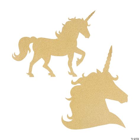 unicorn glitter cutouts oriental trading