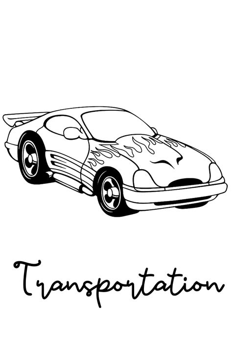 transportation coloring pages  kids coloring pages  kids