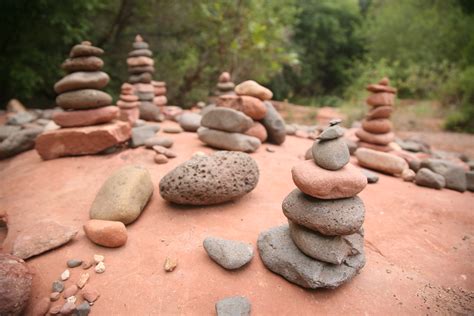 cairn controversy storm surrounds stone stacking  arizona trails kjzz