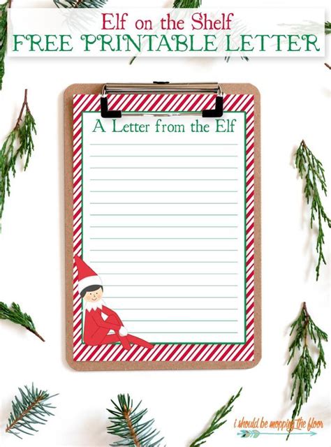 elf   shelf printable letter elf elfontheshelfquotes