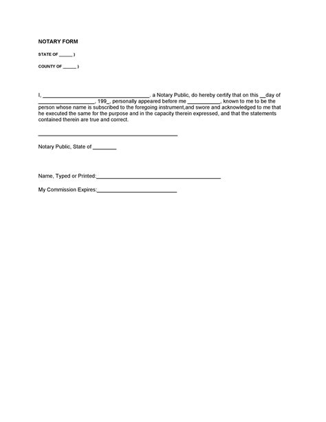 acknowledgement notary block