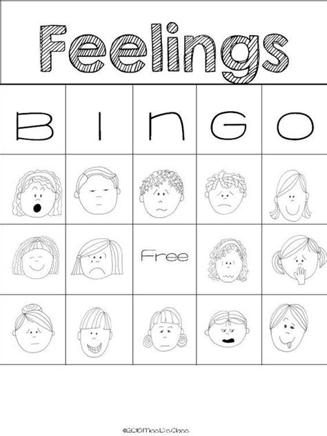 feelings bingo feelings  feelings frustration
