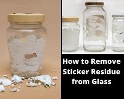remove sticker residue  glass  guide