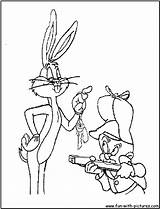 Bunny Bugs Coloring Pages Elmer Fudd Page2 Printable Fun Getcolorings Color Getdrawings sketch template
