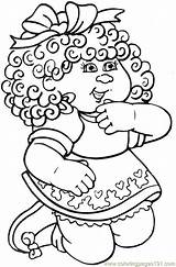 Coloring Cabbage Patch Kids Pages Clipart Library Baby sketch template