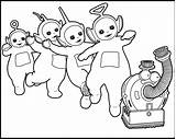 Teletubbies Colouring Printable Dipsy Ak0 Clipground sketch template