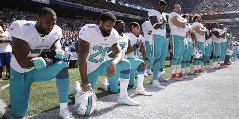 Arian Foster And 3 Dolphins Teammates Kneel During