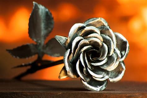 decorative flowers metal rose perfect handcrafted steel rose