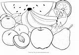Frutta Fruta Colorir Ausmalbilder Dibujo Desenhos Fruits Stampare Kolorowanki Coloriages Obst Cartonionline Litere Owoc Lettre Impressão sketch template