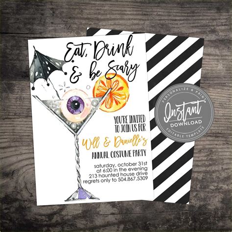 template  printable halloween party invitations resume gallery