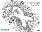 Coloring Awareness Pages Saam Sexual Violence Ribbon Month Assault Domestic Colouring Prevention Abuse Adult Child Nsvrc Self Kids April Ribbons sketch template