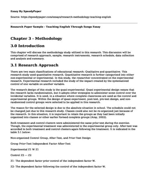 methodology paper