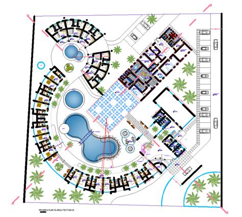 resort floor plan dwg floorplansclick