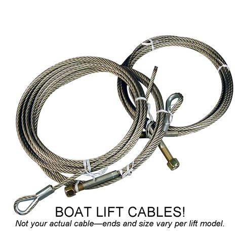 ss cable front leveling  floe    boat lift repair parts