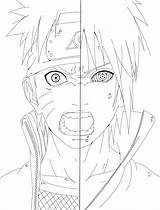 Naruto Sasuke Drawing Lineart Deviantart Victory Vs Anime Sketch Pages Drawings Manga sketch template