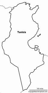 Tunisia Map Outline Blank Printable Enchantedlearning Transparent sketch template