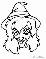Witch Scary Face Coloring Pages Drawing Halloween Hellokids Pumpkin Faces Mouth Drawings Carving Draw Color Witches Paintingvalley Choose Print Clipartmag sketch template