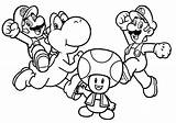 Mario Toad sketch template