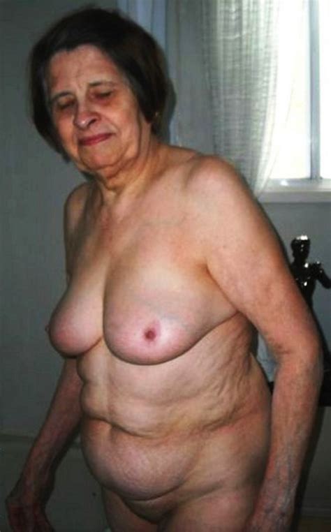 old woman with wrinkled skin and huge saggy boobs original picture 8