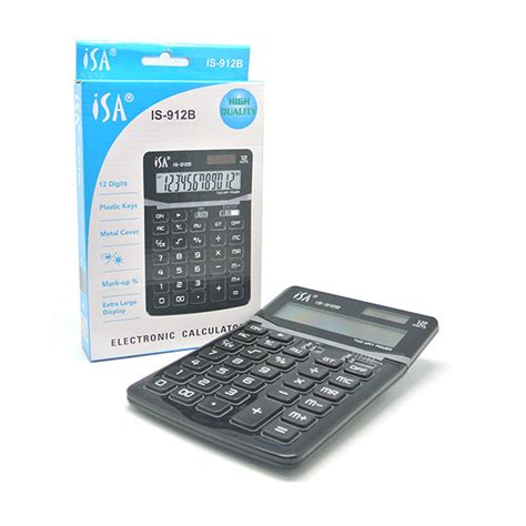 isa  digit electronic calculator   black axton