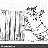 Fence Clipart Illustration Ron Leishman Royalty Rf sketch template