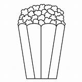 Popcorn Clipart Clip Box Template Bucket Movie Machine Line Drawing Digi Stamp Corn Stock Clipartmag Fantastic Collection High Deviantart Flyclipart sketch template