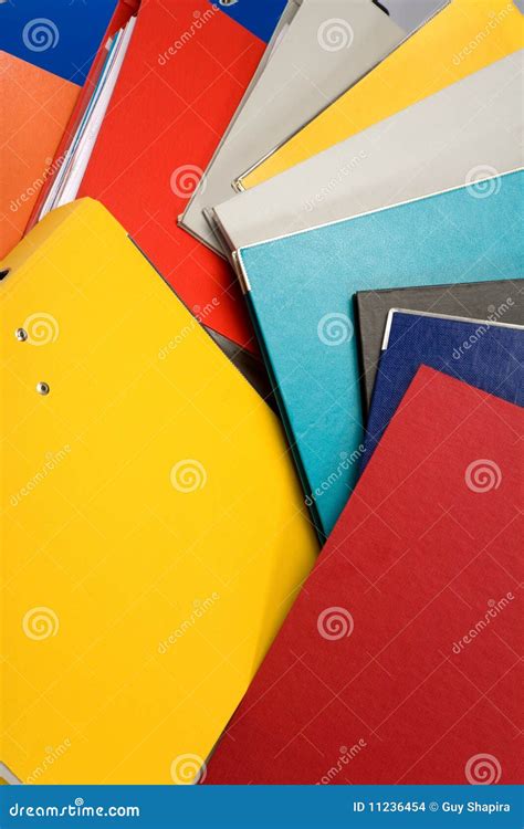isolated stack  folders stock photo image  clip