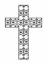 Cross Coloring Pages Printable Crosses Clipart Glass Stained Template Cliparts Print Library Methodist Templates Designs Coloringme Attribution Forget Link Don sketch template