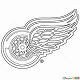 Wings Red Detroit Logo Hockey Draw Logos Drawing Nhl Jersey Drawdoo Logodix Webmaster Tutorials sketch template