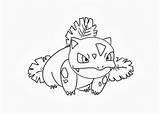 Coloring Ivysaur Pages Cartoon Comments sketch template