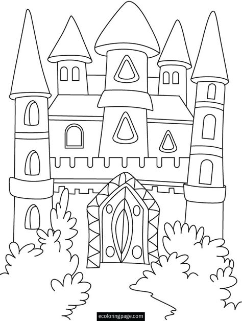 princess castle coloring pages  getcoloringscom  printable
