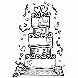 Cake Wedding Drawing Coloring Sketch Pages Birthday Simple Pencil Printable Cakes Template Bells Slice Drawings Clipart Getdrawings Color Paintingvalley Rocks sketch template