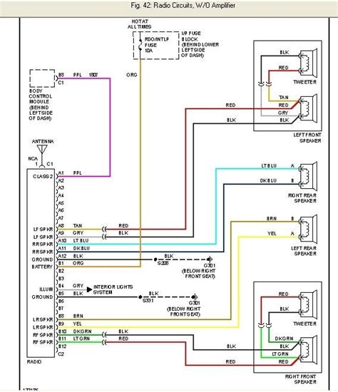 chevy silverado wiring diagram  radio wiring diagram