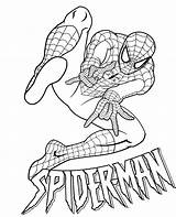 Spiderman Aranha Spider Ataque Spidey Pintar Connors Colorironline Dibujosonline sketch template