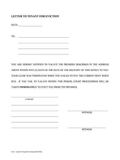 squatter eviction notice template complete  ease airslate signnow