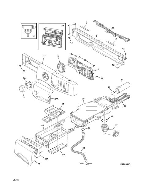 wiring diagram  frigidaire washing machine parts diagram
