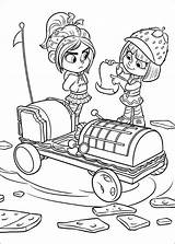 Vanellope Wreck Ralph Coloring Pages Friend sketch template