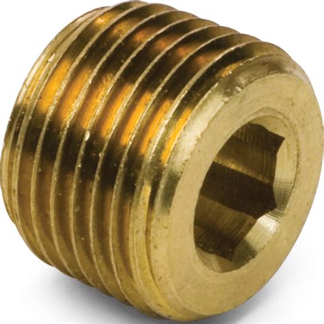 brass pipe hex socket plug kimball midwest