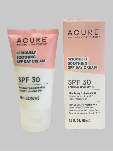 acure  soothing spf  day cream beauty universe