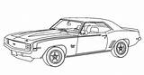 Camaro Coloring Pages Car Chevy 1969 Kids Mustang Drawing Sheets Adult Cars Book Chevrolet Color Old Sketch Coloringpages4u Draw Drawings sketch template