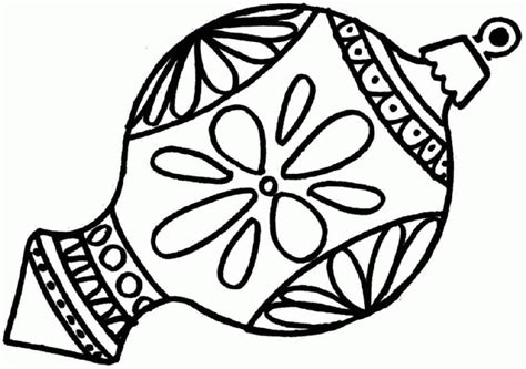 christmas ornaments coloring pages printable coloring home