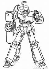 Coloring Transformers Printable Transformer Down Gun A4 Putting Megatron Prime Optimus Colouring Info Para G1 Pintar Devastator Bumblebee Robot Last sketch template
