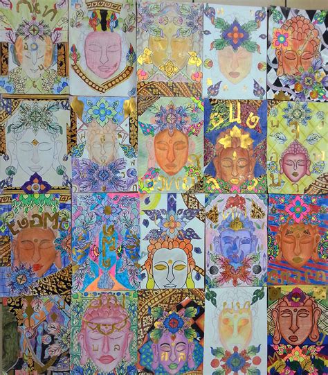 Pin By Wendy Johnson On Asian Thai Art Thai Art Art Quilts