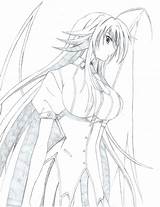 Dxd Rias Gremory Highschool sketch template