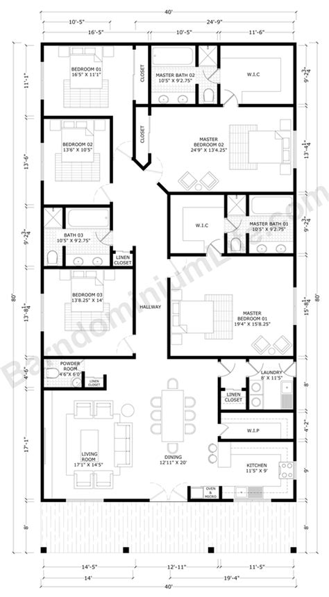 barndominium floor plans   master suites