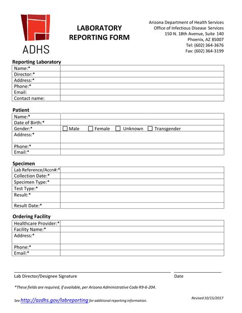 medical lab report format  word