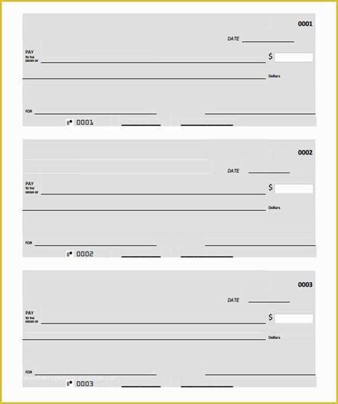 business check printing template  blank check template