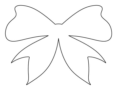 printable bow template