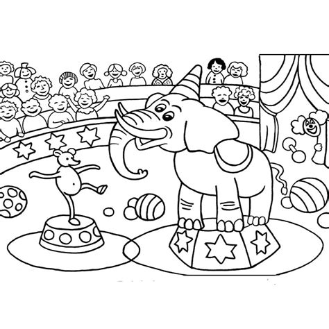 circus animals animals page   printable coloring pages