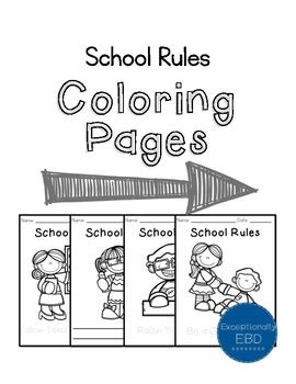 school rules coloring pages printable coloring pages